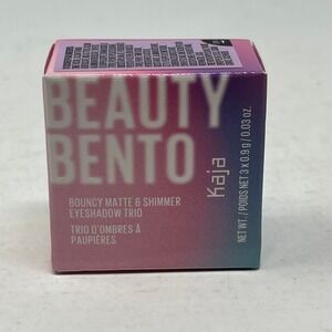 Kaja Beauty Bento Bouncy Matte Shimmer Eyeshadow Trio 08 Chocolate Dahlia 0.03oz